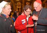 2013 Lourdes Pilgrimage - SUNDAY Cardinal Dolan Presents Malades Medals Pius X (31/71)